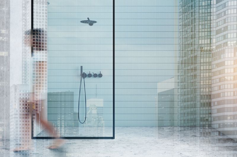 Tile Patterned Shower Walls